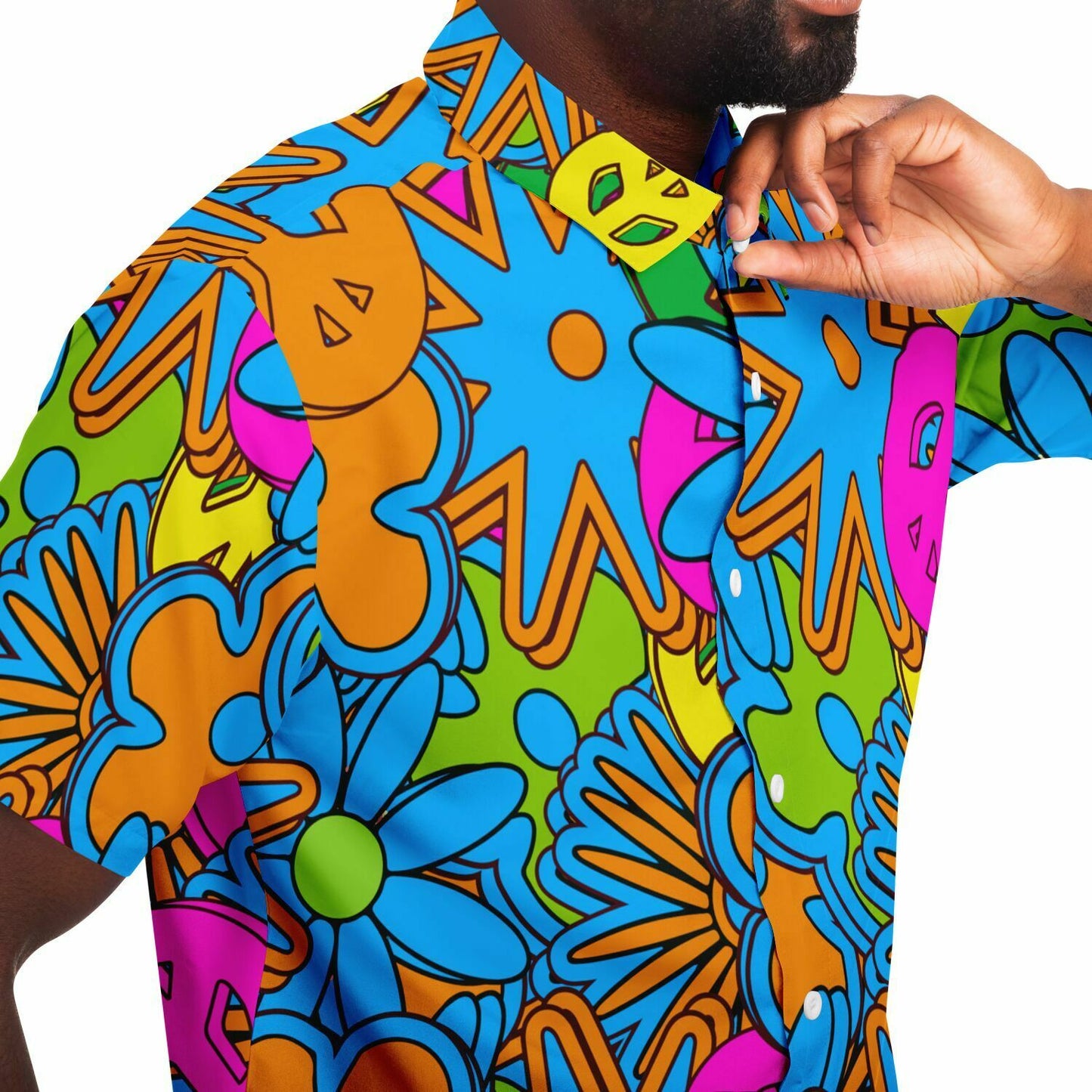 Freaknik Button Down Shirt Hip Hop Festival Outfit