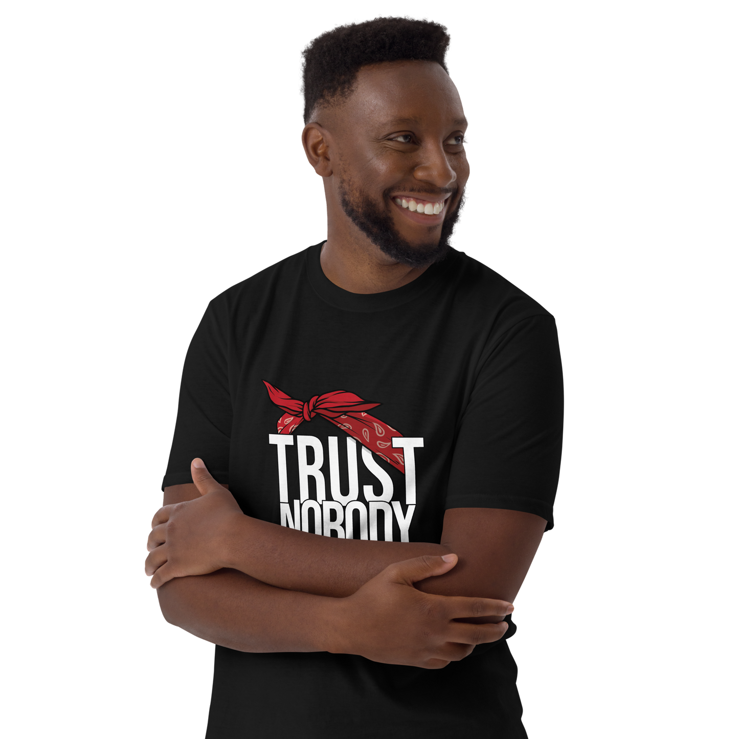 Tupac Trust Nobody / Old School Hip Hop Quote / 2Pac T shirt / Red Bandana T Shirt