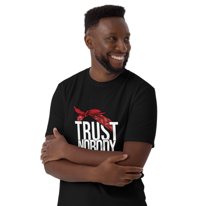 Tupac Trust Nobody / Old School Hip Hop Quote / 2Pac T shirt / Red Bandana T Shirt
