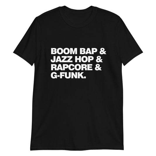 Hip Hop Golden Age / Old School Hip Hop T Shirt / Boom Bap / G- Funk