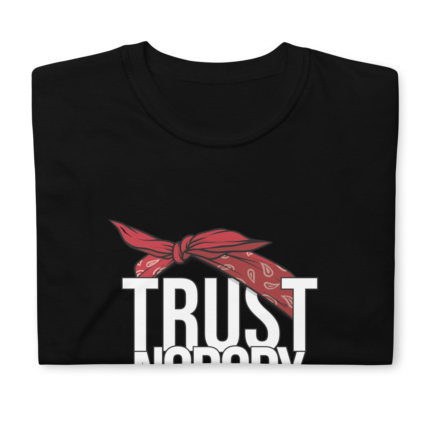 Tupac Trust Nobody / Old School Hip Hop Quote / 2Pac T shirt / Red Bandana T Shirt