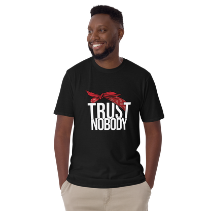 Tupac Trust Nobody / Old School Hip Hop Quote / 2Pac T shirt / Red Bandana T Shirt