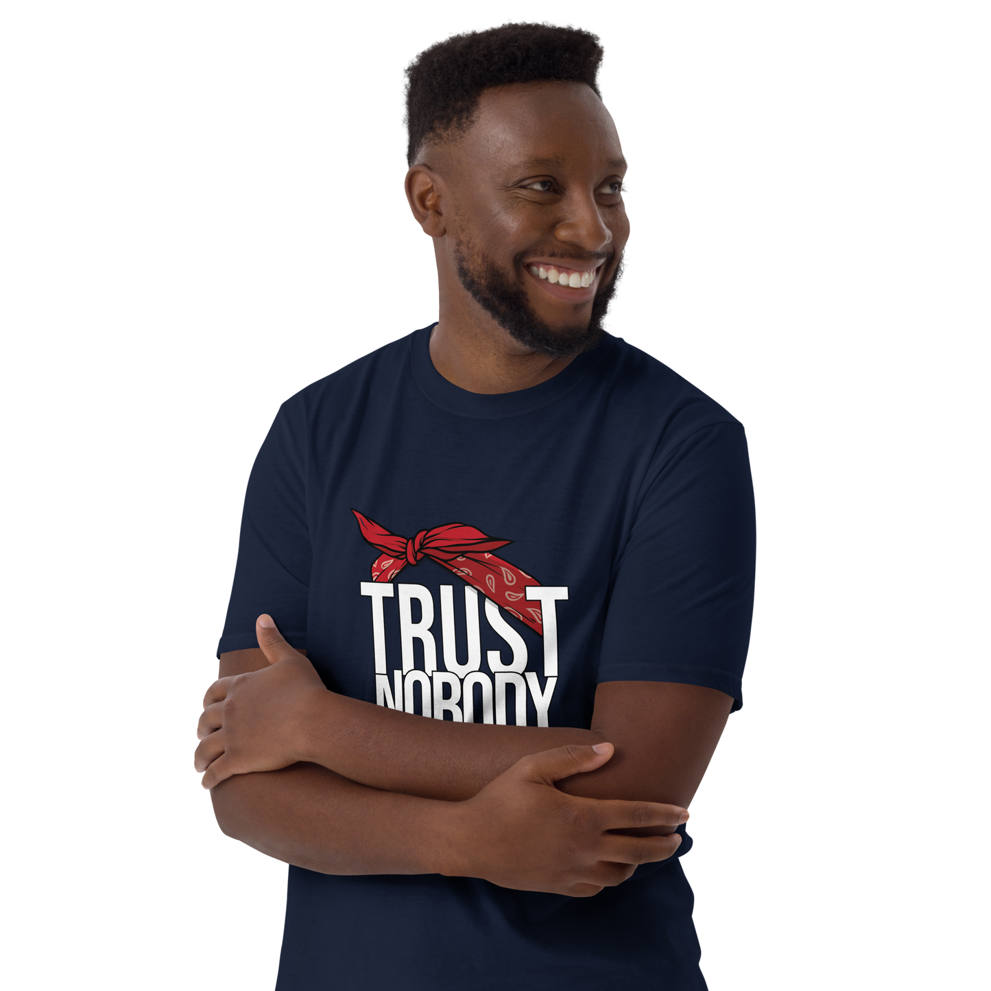 Tupac Trust Nobody / Old School Hip Hop Quote / 2Pac T shirt / Red Bandana T Shirt