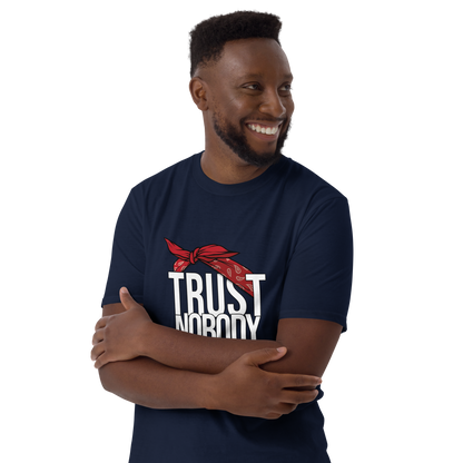Tupac Trust Nobody / Old School Hip Hop Quote / 2Pac T shirt / Red Bandana T Shirt