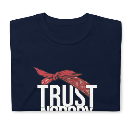 Tupac Trust Nobody / Old School Hip Hop Quote / 2Pac T shirt / Red Bandana T Shirt