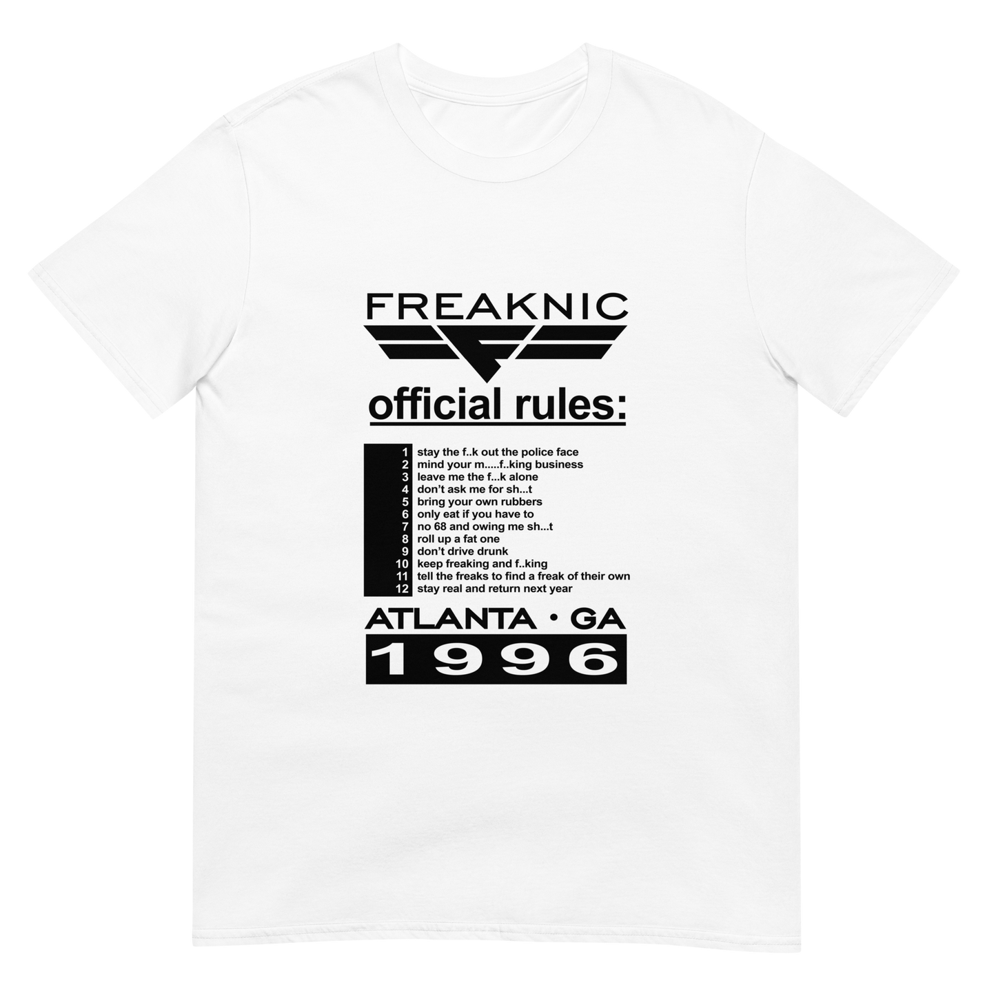 Freaknic T shirt / Freaknik Party / 1996 Atlanta Freaknic Reprint