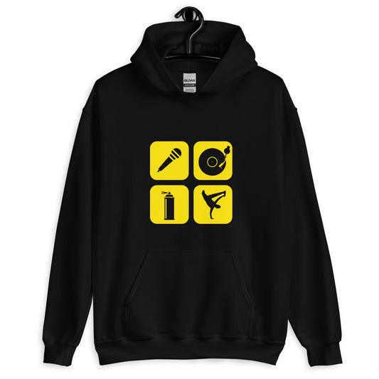Hip Hop Hoodie / Hip Hop 4 Elements