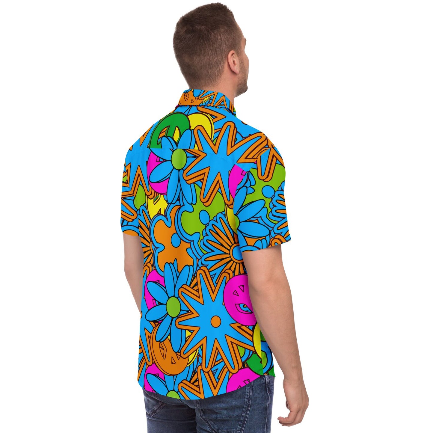 Freaknik Button Down Shirt Hip Hop Festival Outfit