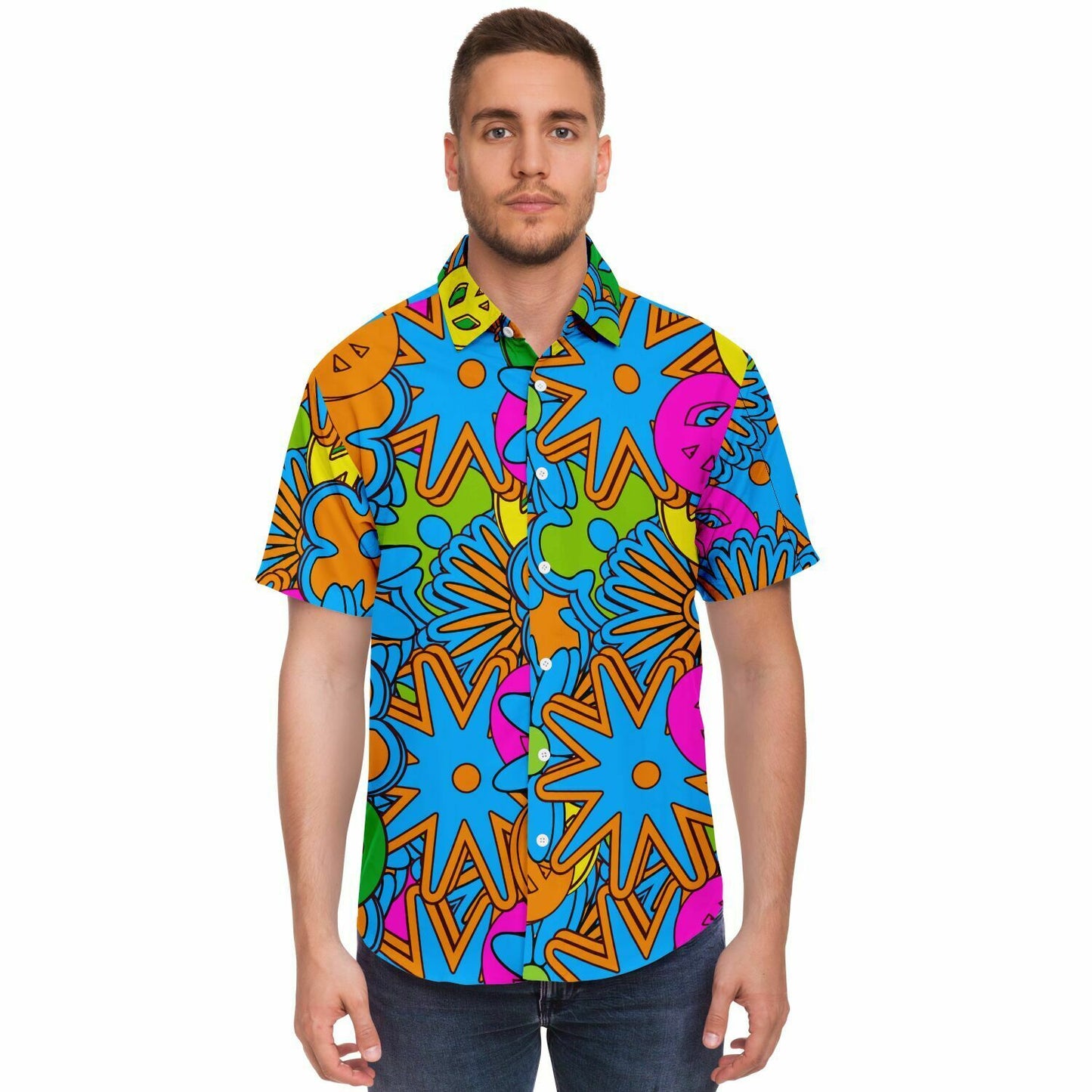 Freaknik Button Down Shirt Hip Hop Festival Outfit