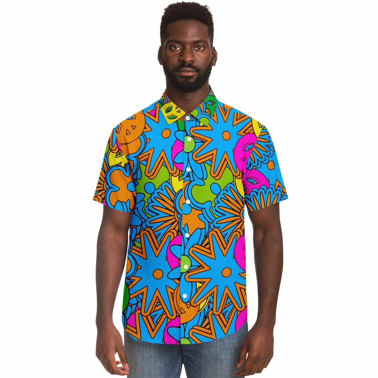 Freaknik Button Down Shirt Hip Hop Festival Outfit