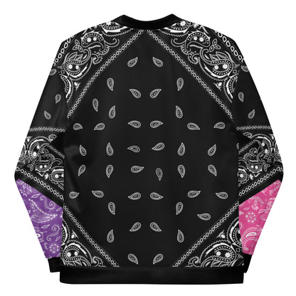 Hip Hop Bandana Jacket / Colorful Patchwork Bandana