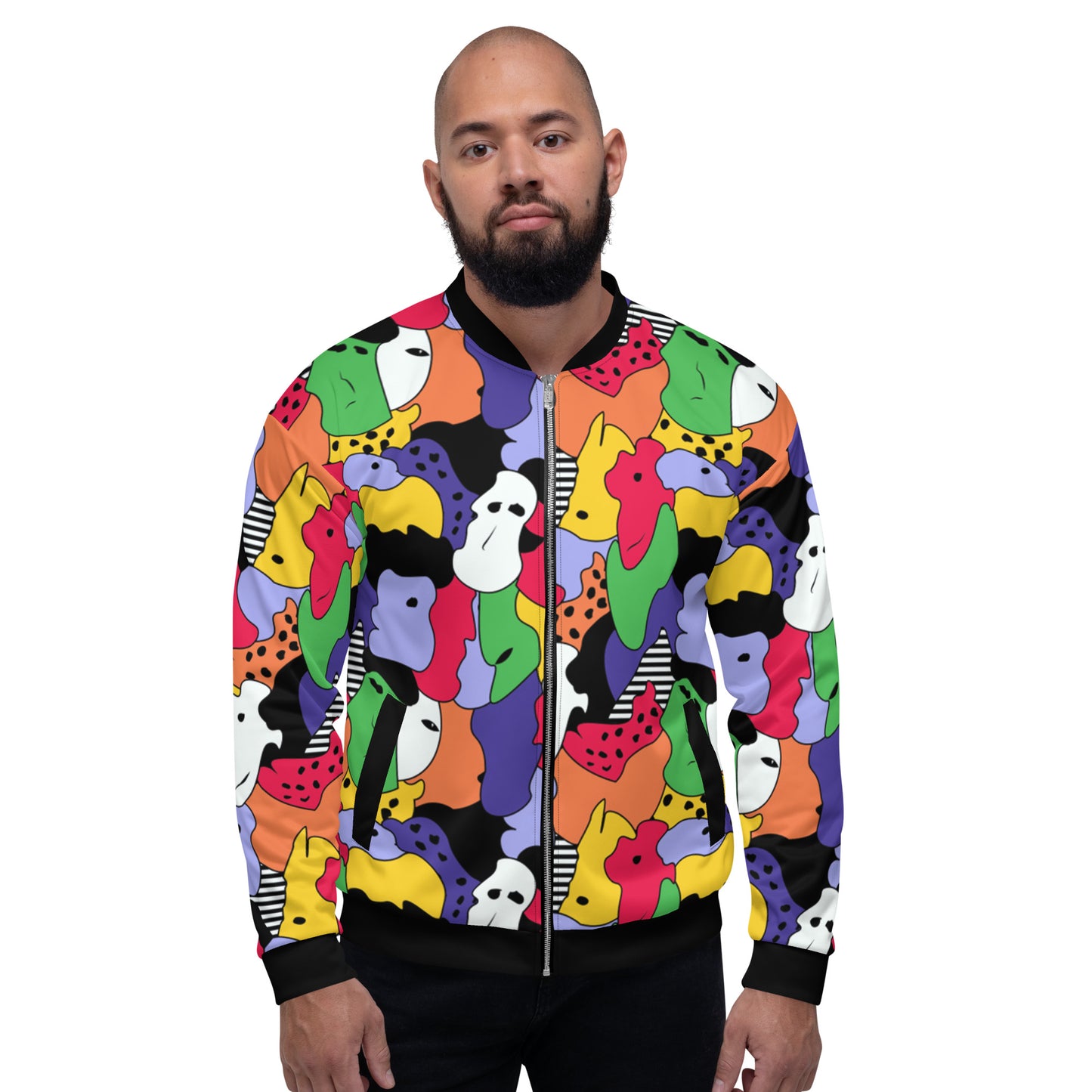 Fresh Jacket / Festival Jacket / Colorful African Bomber Jacket