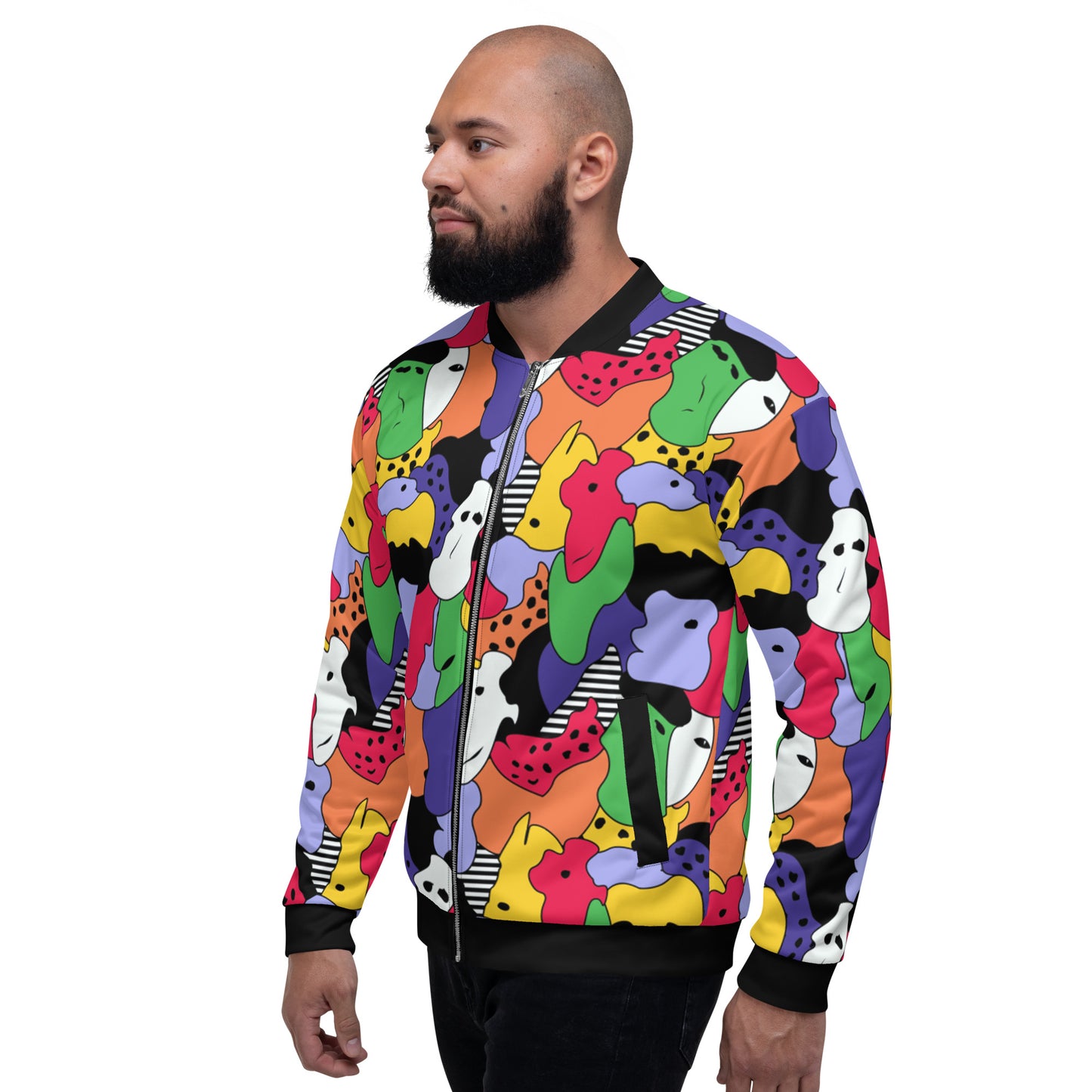 Fresh Jacket / Festival Jacket / Colorful African Bomber Jacket