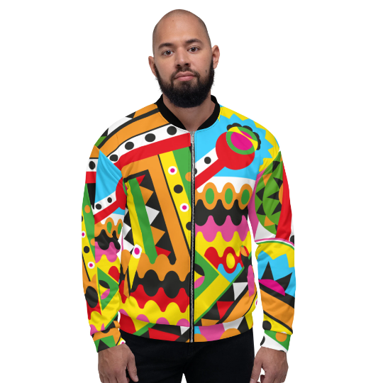 Old School Hip Hop Bomber Jacket / Jazzy Fresh Jacket