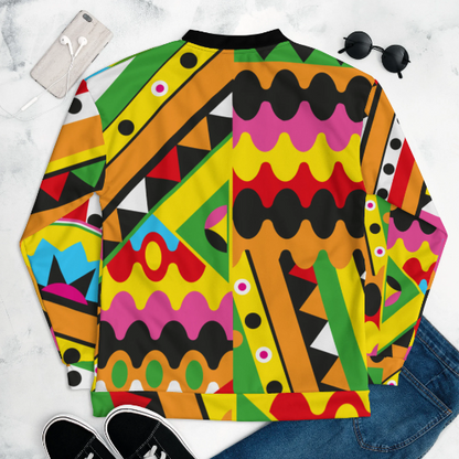 Old School Hip Hop Bomber Jacket / Jazzy Fresh Jacket