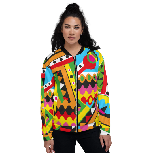Old School Hip Hop Bomber Jacket / Jazzy Fresh Jacket