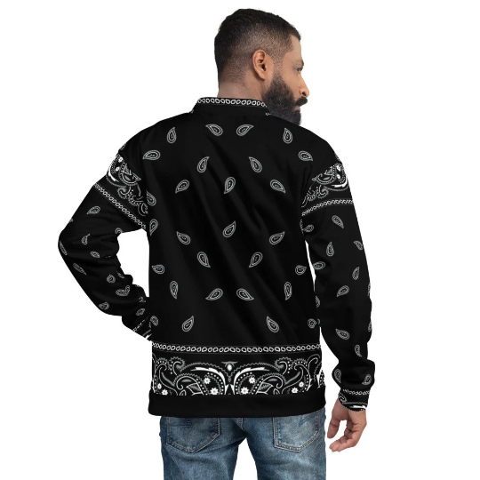 Snoop Dogg's Style Bandana Jacket / Black Bandana Paisley Jacket